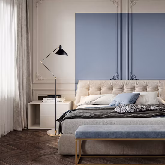 Charlton Floor Lamp Nordic Retro Floor Lamp LED Decoration Iron Standing Floor Lamp (WH-MFL-140)