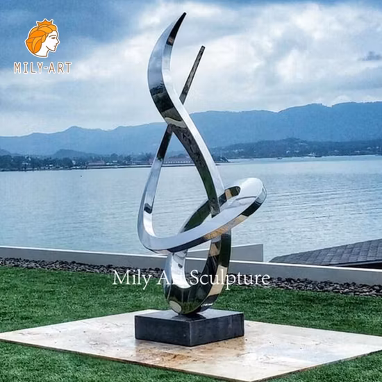 Modern Outdoor Garden Stainless Steel Steel Mirror high Polishing Sculpture