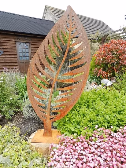 Modern Outdoor Large Natural Corten Steel Rusty Garden Sculptures