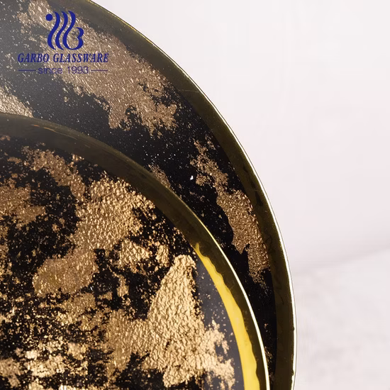 208mm Green Solid Color Glass Plate for Fruit Serving with Competitive Price and Fast Delivery