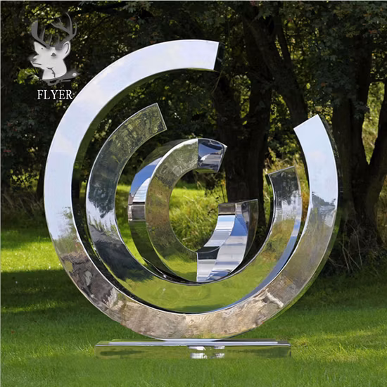 Good Quality Garden Art Stainless Steel Minimalist Sculpture for Outdoor